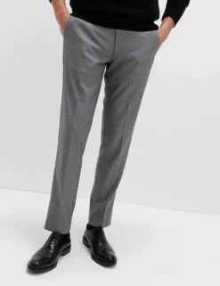 Tailored Fit Micro Grid Trousers