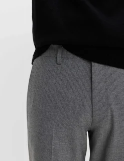 Tailored Fit Micro Grid Trousers
