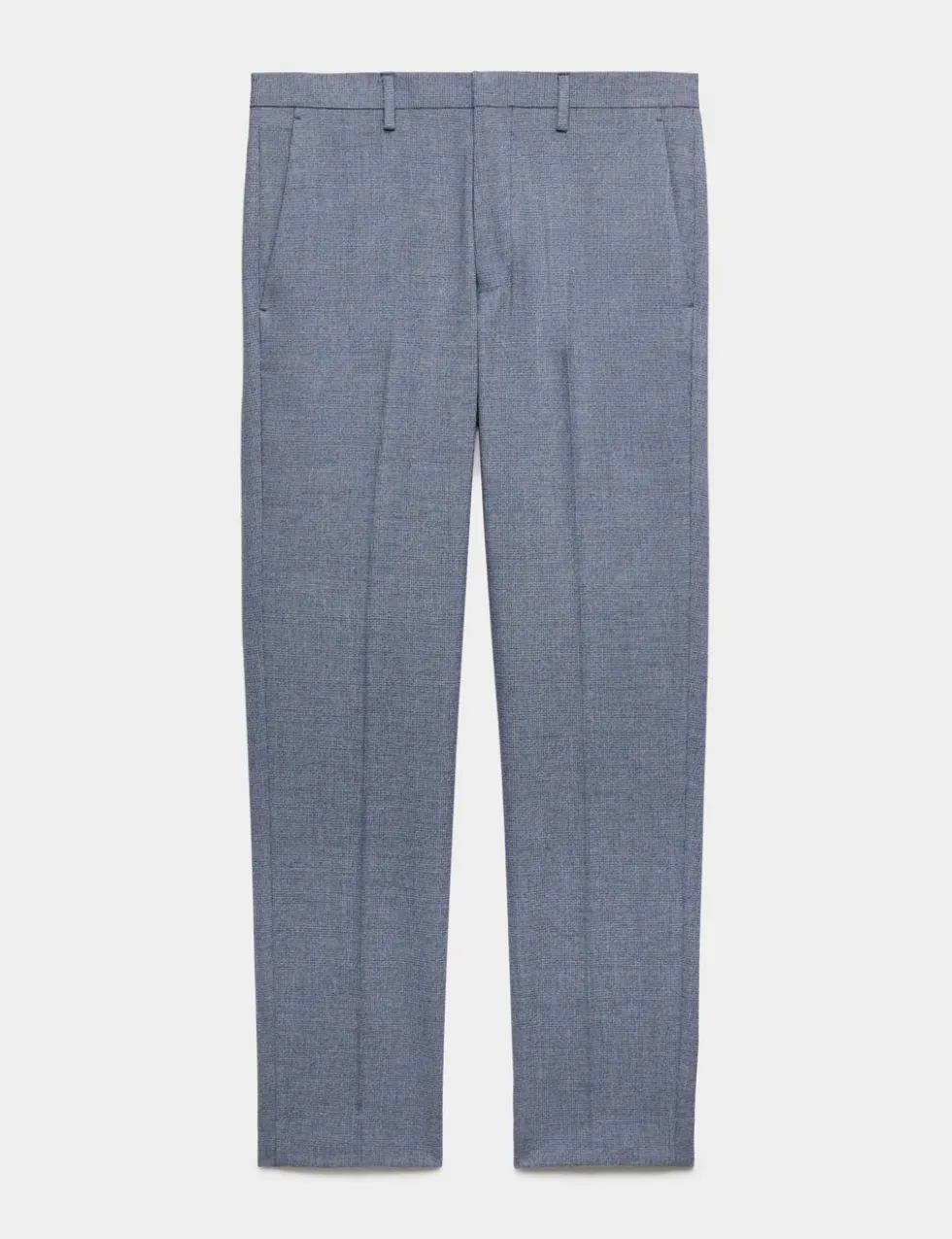 Tailored Fit Micro Grid Trousers