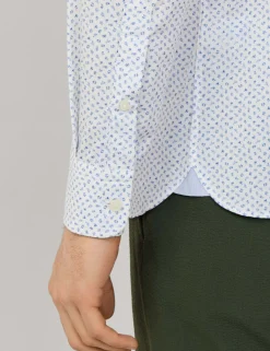 Tailored Fit Pure Cotton Floral Shirt