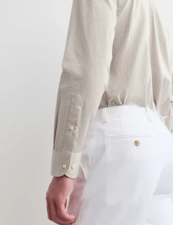 Tailored Fit Pure Cotton Check Shirt