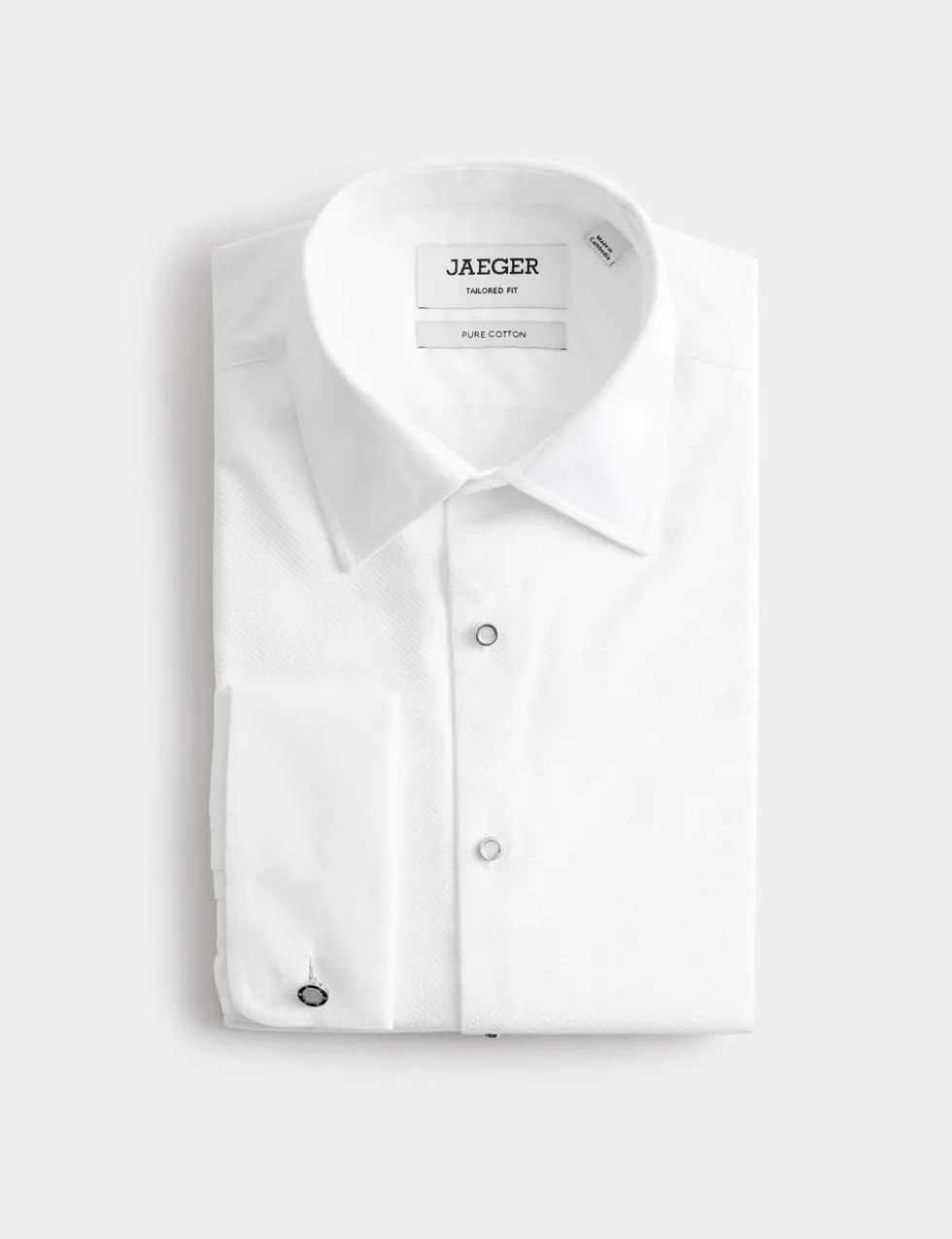 Tailored Fit Pure Cotton Bib Front Dress Shirt