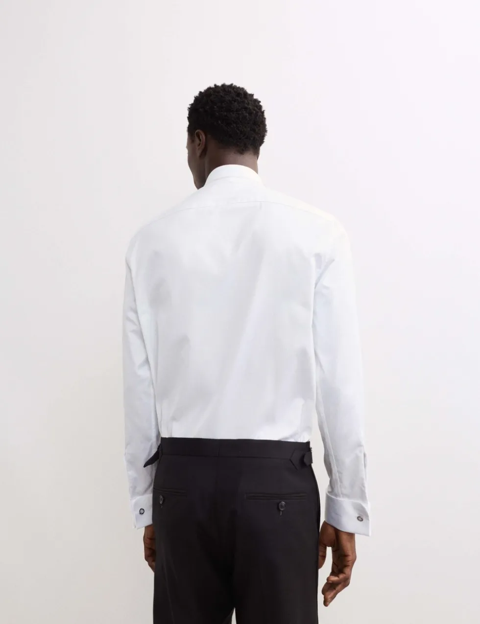 Tailored Fit Pure Cotton Bib Front Dress Shirt