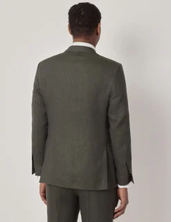 Tailored Fit Pure Italian Linen Suit Jacket