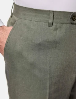 Tailored Fit Pure Linen Suit Trousers