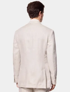 Tailored Fit Pure Linen Suit Jacket