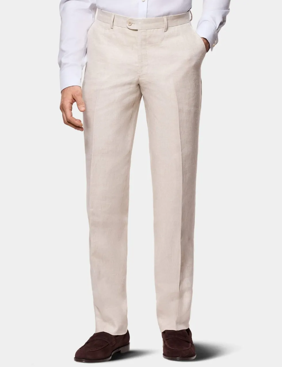 Tailored Fit Pure Linen Trousers