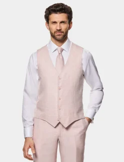 Tailored Fit Pure Linen Waistcoat