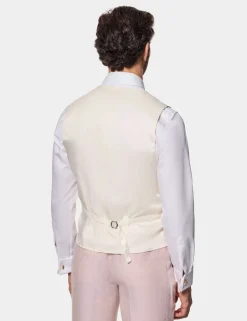 Tailored Fit Pure Linen Waistcoat