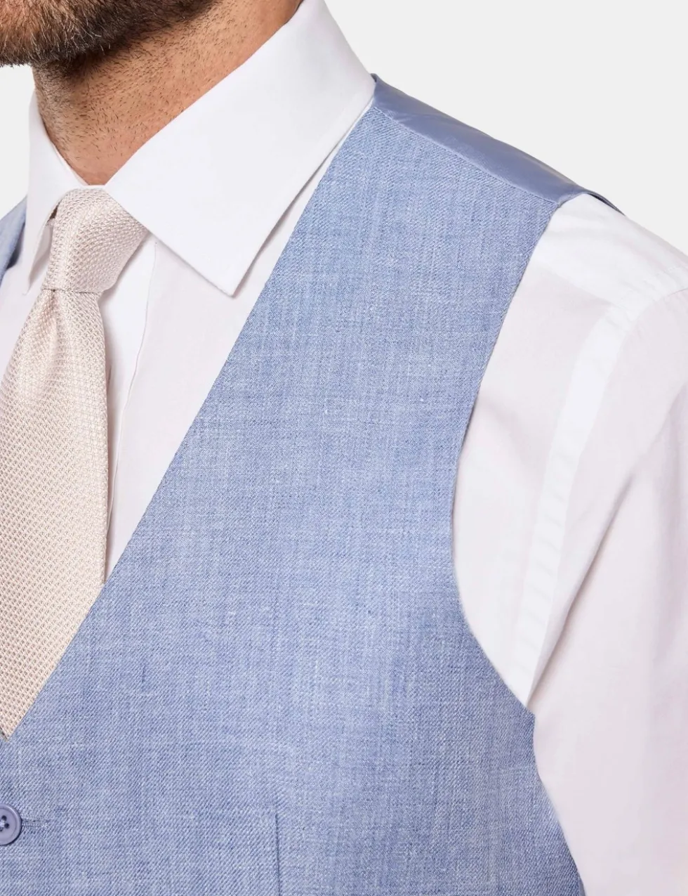 Tailored Fit Pure Linen Waistcoat