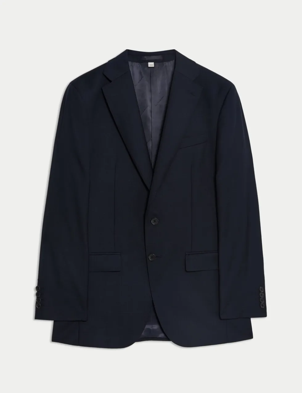 Tailored Fit Pure Wool Check Suit Jacket