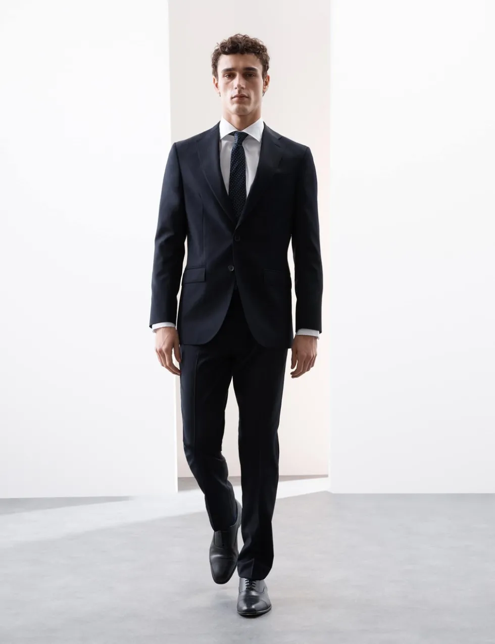 Tailored Fit Pure Wool Check Suit Jacket
