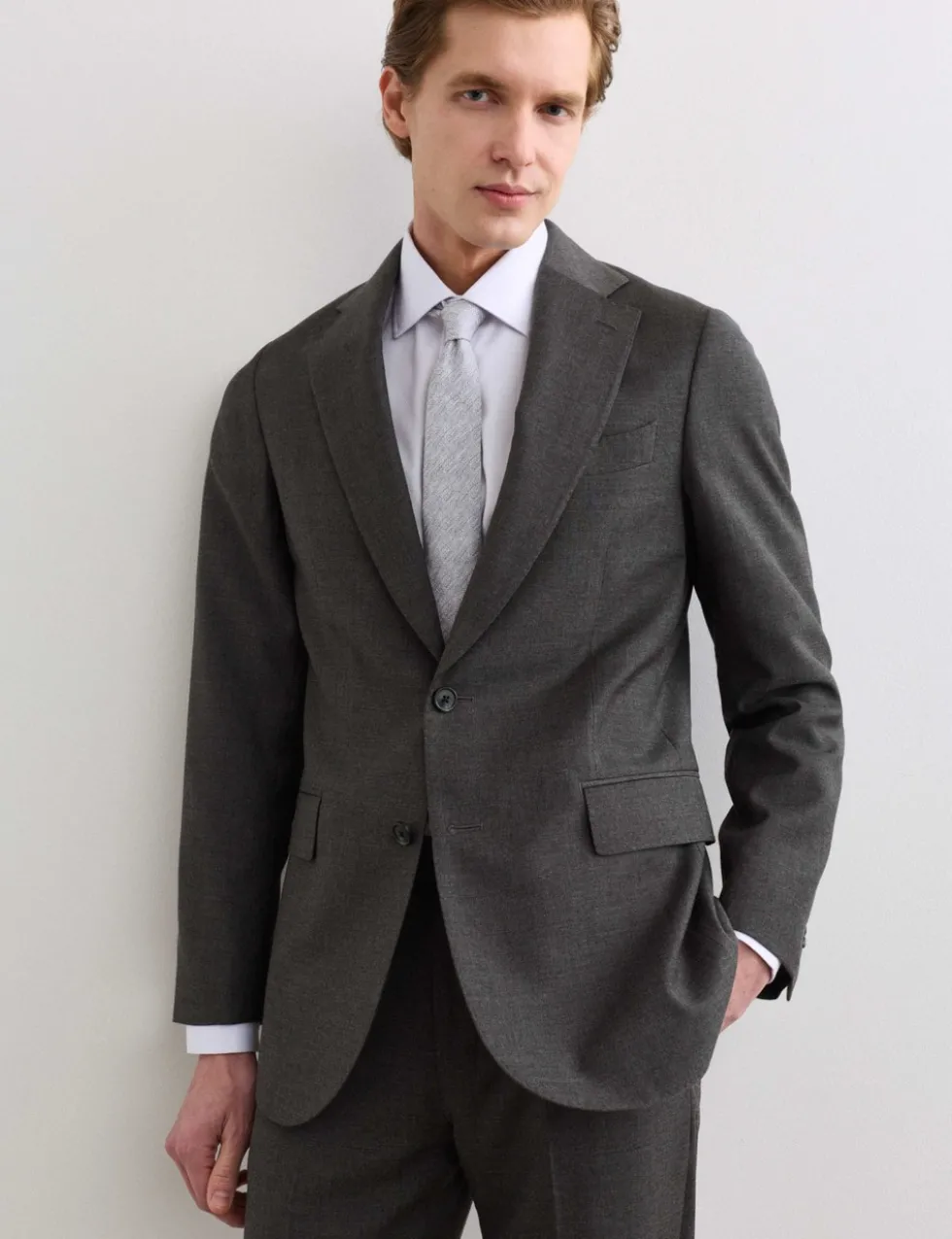 Tailored Fit Pure Wool Suit Jacket
