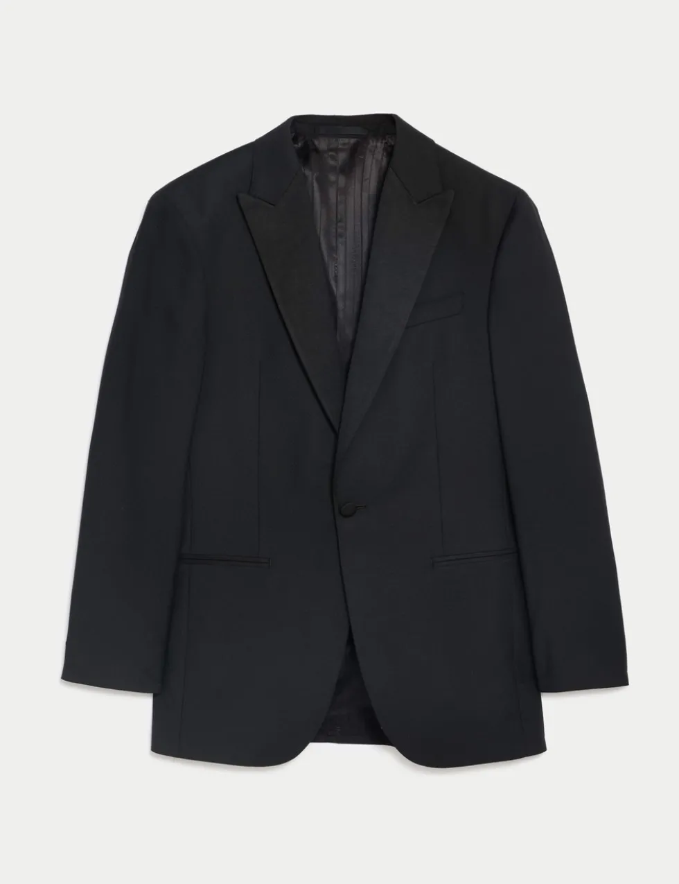 Tailored Fit Pure Wool Tuxedo Jacket