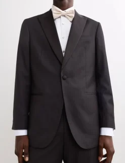 Tailored Fit Pure Wool Tuxedo Jacket