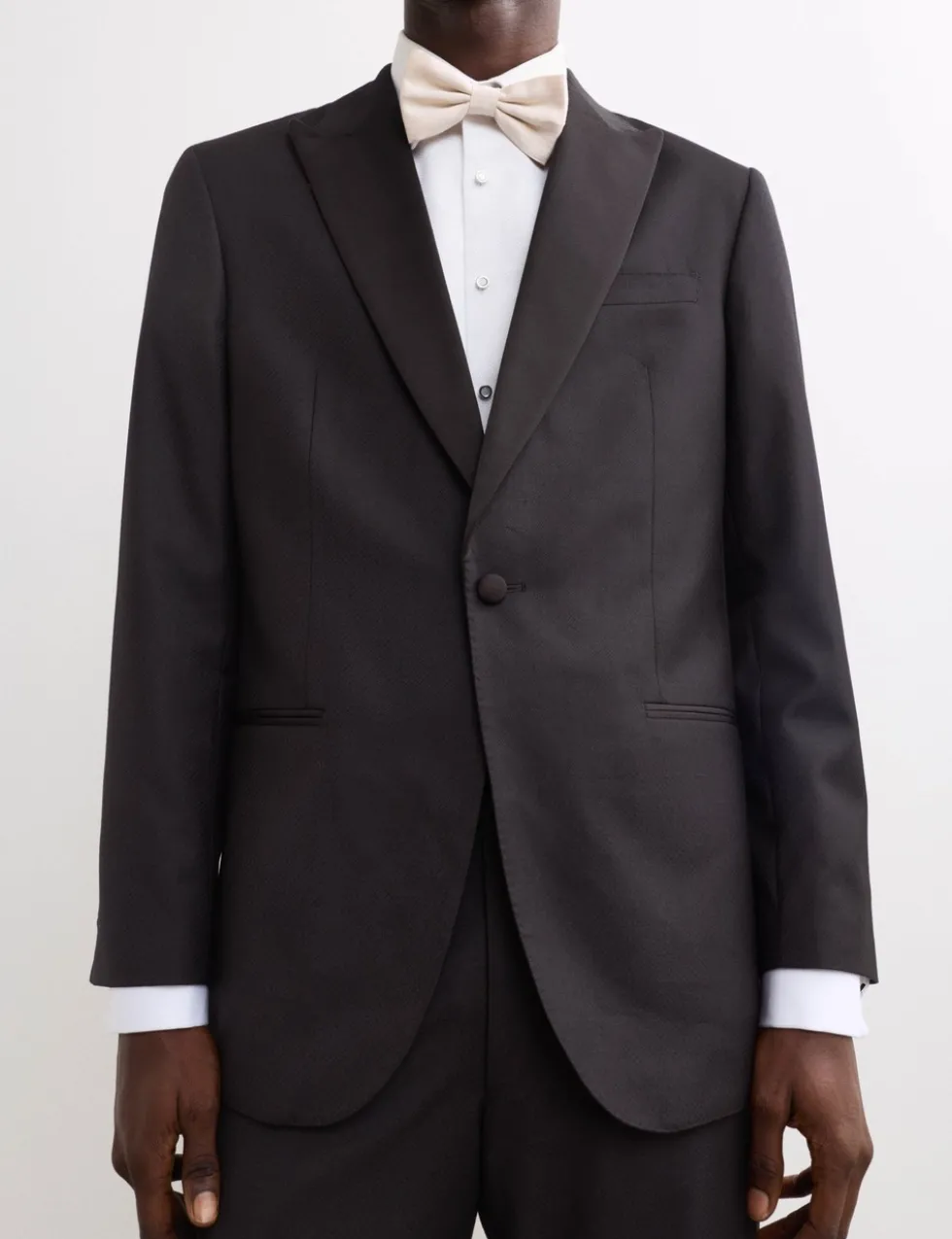 Tailored Fit Pure Wool Tuxedo Jacket