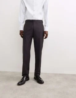 Tailored Fit Pure Wool Tuxedo Trousers