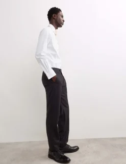Tailored Fit Pure Wool Tuxedo Trousers
