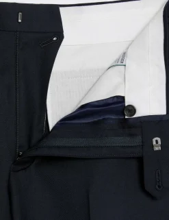 Tailored Fit Pure Wool Twill Suit Trousers