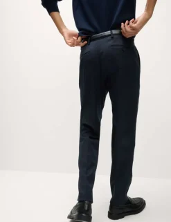 Tailored Fit Stretch Smart Trousers