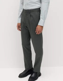 Tailored Fit Stretch Smart Trousers