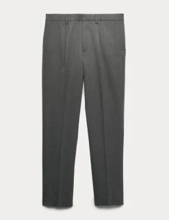 Tailored Fit Stretch Smart Trousers