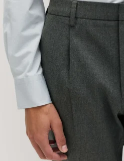 Tailored Fit Stretch Smart Trousers