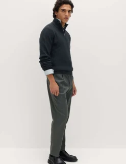 Tailored Fit Stretch Smart Trousers