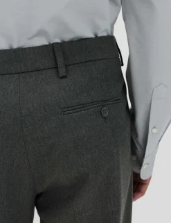 Tailored Fit Stretch Smart Trousers