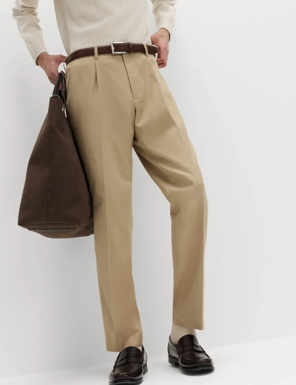 Tailored Fit Stretch Smart Trousers