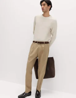 Tailored Fit Stretch Smart Trousers