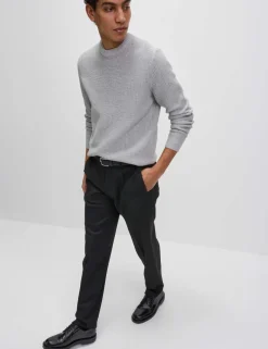 Tailored Fit Stretch Smart Trousers