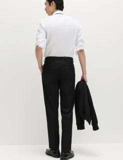 Tailored Fit Stretch Smart Trousers