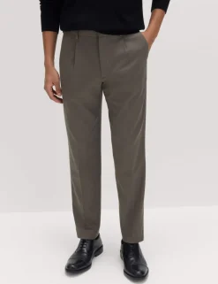 Tailored Fit Stretch Smart Trousers
