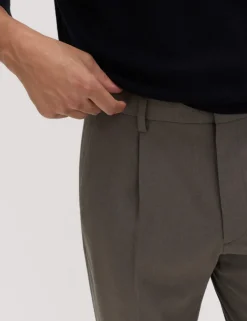 Tailored Fit Stretch Smart Trousers