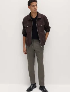 Tailored Fit Stretch Smart Trousers