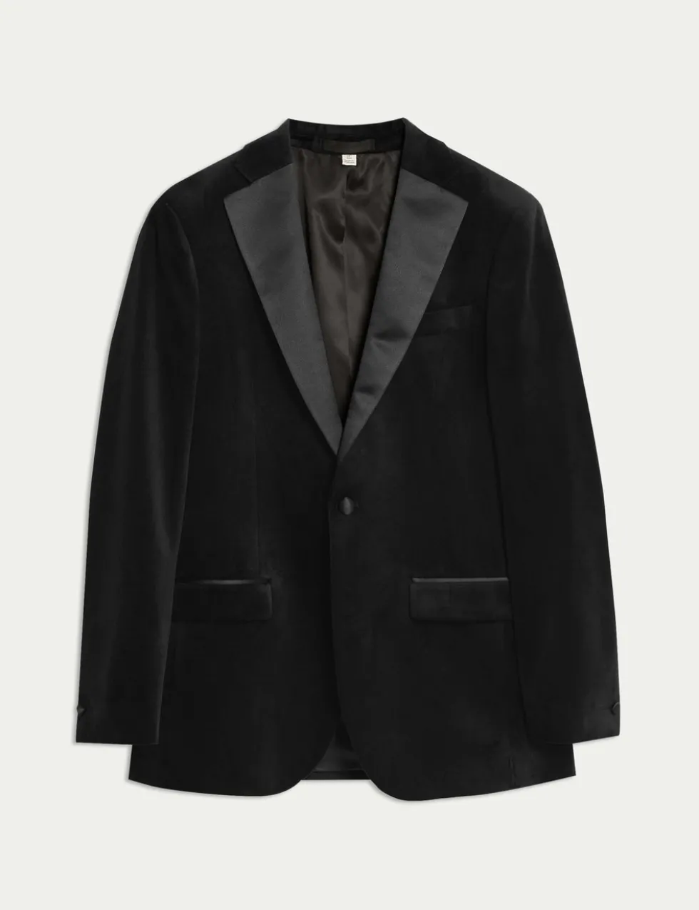 Tailored Fit Velvet Blazer