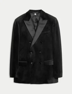 Tailored Fit Velvet Suit Jacket