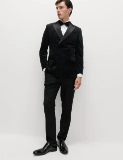 Tailored Fit Velvet Suit Jacket