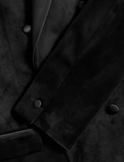Tailored Fit Velvet Suit Jacket
