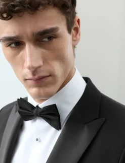 Tailored Fit Wool Blend Tuxedo Jacket