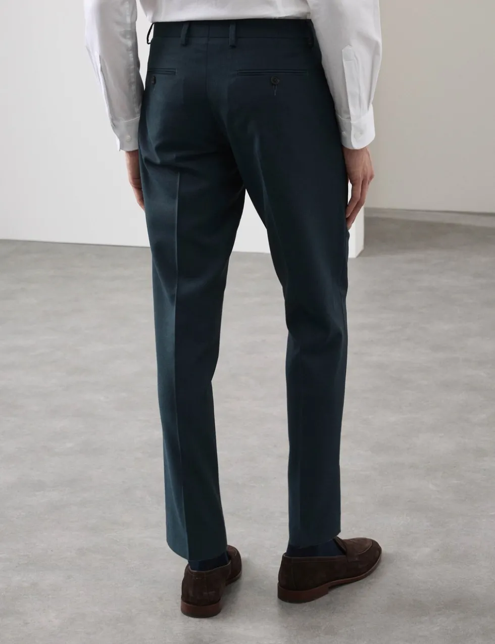 Tailored Fit Wool Rich Suit Trousers with Mohair
