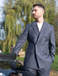 Tailored Fit Wool Rich Suit Jacket with Mohair