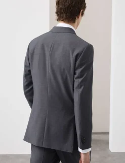 Tailored Fit Wool Rich Suit Jacket with Mohair