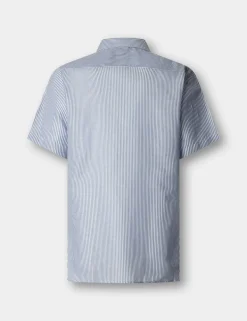 Tailored Linen Rich Bengal Short Sleeve Shirt