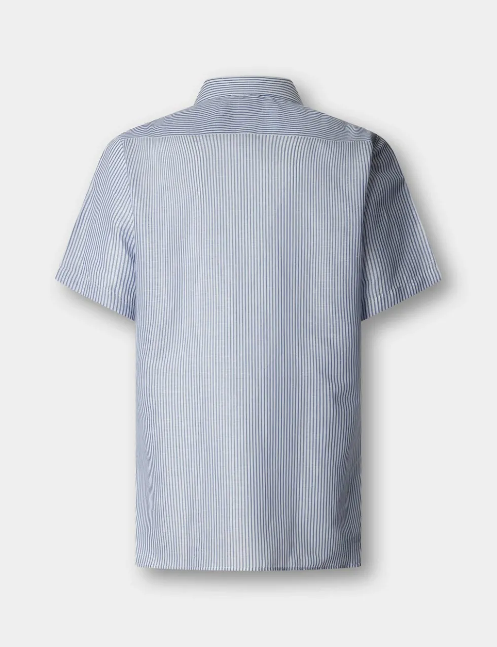Tailored Linen Rich Bengal Short Sleeve Shirt