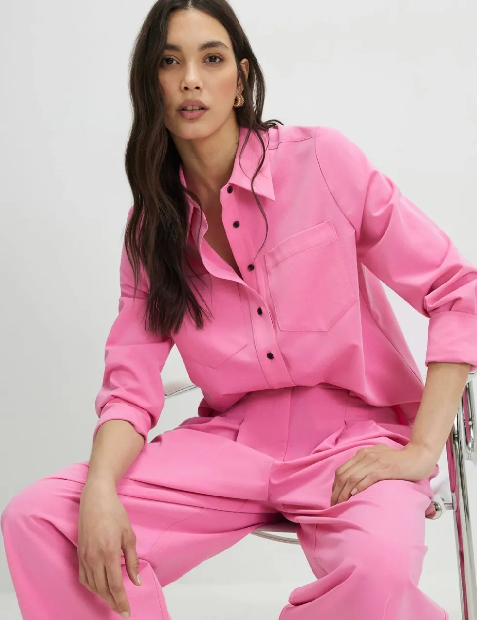 Tailored Pocket Detail Relaxed Shirt