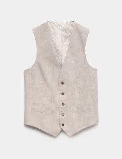 Taliored Fit Check Waistcoat