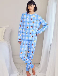 Tall Fruit Print Crew Neck Pyjama Set