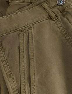 Tapered Ankle Grazer Chinos with Linen